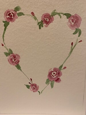 Blooming Heart Card by Lori